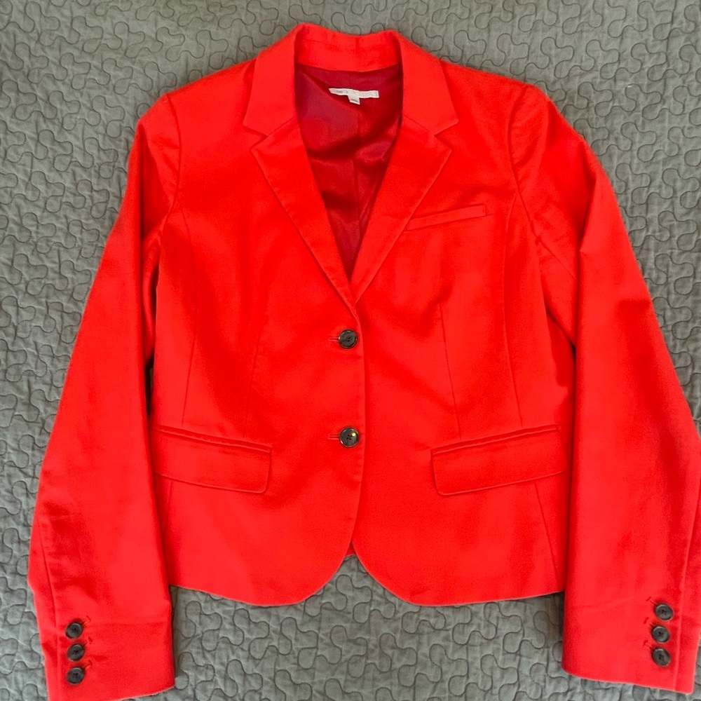GAP Women's Red Blazer - Cotton